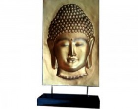 3D Buddha Face With Base
